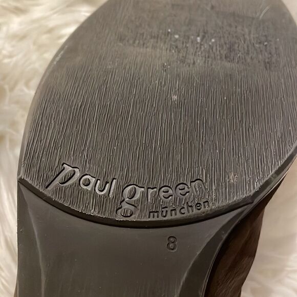 Paul Green Brown Nubuck Suede Leather Ankle Boots - Picture 6 of 7